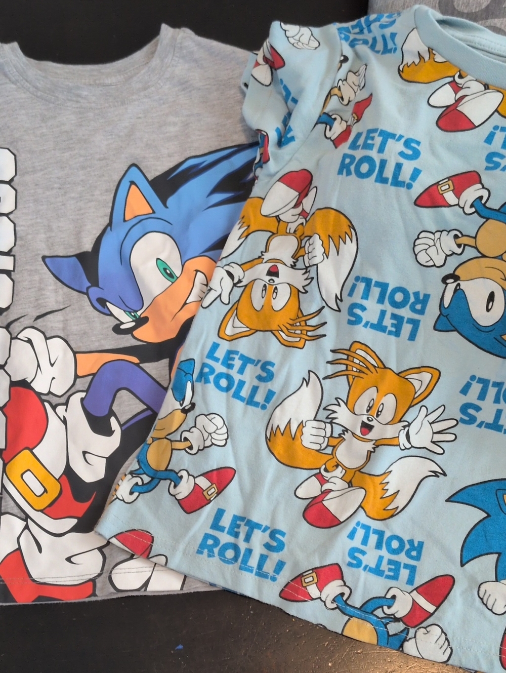 Sonic the Hedgehog Kids Long Sleeve Tee - Blue/Grey